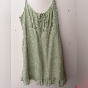 Mint green summer dress